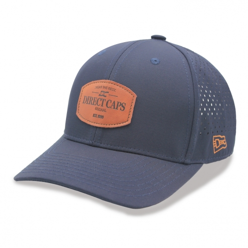 3639D DC CAPS 6 Panel Athletic Laser Cut Trucker Cap 